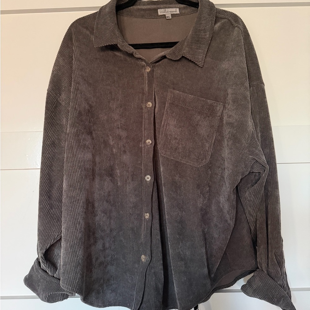 Dark Green Corduroy Shirt